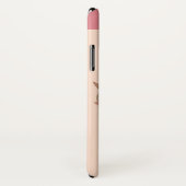 COQUES Case-Mate iPhone DAME DE LA LUNE AVEC FLEURS EN ROSE (Dos/Droite)