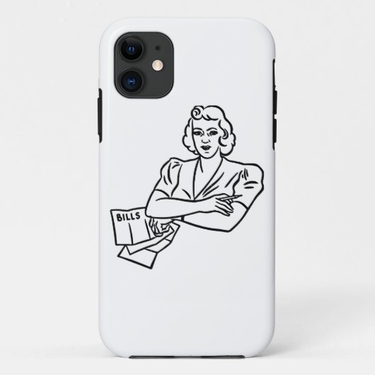 Coques Case-Mate iPhone dame de l'économie des factures (Dos)