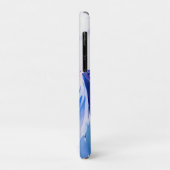 Coques Case-Mate iPhone Dame en Robe Bleue - Peinture aquarelle (Dos/Gauche)