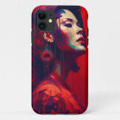 Coques Case-Mate iPhone Dame en rouge (Dos)