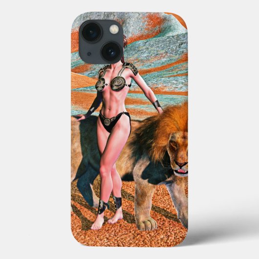 Coques Case-Mate iPhone Dame et Lion (Verso)