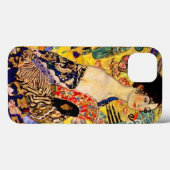 Coques Case-Mate iPhone Dame Gustav Klimt avec ventilateur (Verso (horizontal))