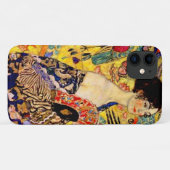 Coques Case-Mate iPhone Dame Gustav Klimt avec ventilateur (Dos (Horizontal))