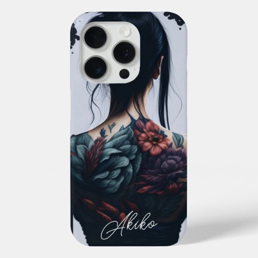 Coques Case-Mate iPhone Dame japonaise tatouée (Verso)
