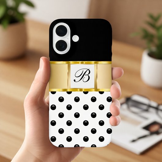 Coques Case-Mate iPhone Dames Classieuses Filles Bling Monogramme