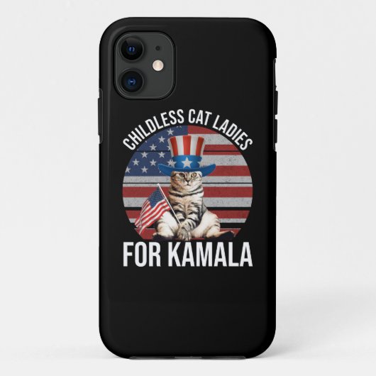 Coques Case-Mate iPhone Dames De Chat Sans Enfant Pour Kamala (Dos)