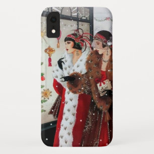 Case-Mate iPhone Case dames de Noël rétro art déco