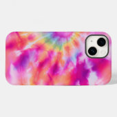 Coques Case-Mate iPhone Dames ou filles Motif de teinture rose Tie (Verso (horizontal))