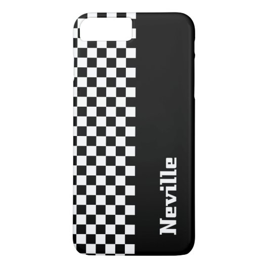 Coques Case-Mate iPhone Damier bicolore personnalisé (Dos)