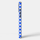 Coques Case-Mate iPhone Damier cobalt et crème (Verso / Gauche)