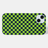 Coques Case-Mate iPhone Damier lime et marine (Verso (horizontal))