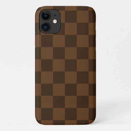 Coques Case-Mate iPhone Damier marron (Dos)