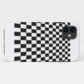 Coques Case-Mate iPhone damier noir et blanc (Dos (Horizontal))