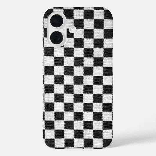 Coques Case-Mate iPhone Damier noir et blanc (Verso)