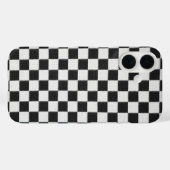Coques Case-Mate iPhone Damier noir et blanc (Verso (horizontal))