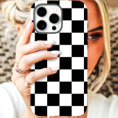 Coques Case-Mate iPhone Damier Noir et Blanc Classique