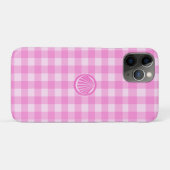 Coques Case-Mate iPhone Damier rose avec coquillage- (Dos (Horizontal))
