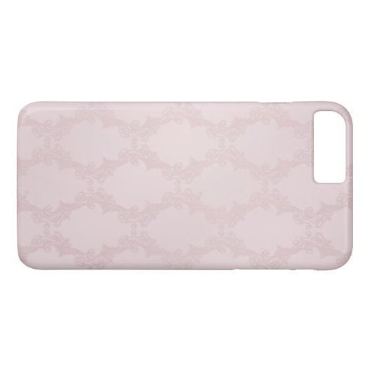 Coques Case-Mate iPhone damier rose roux (Dos (Horizontal))