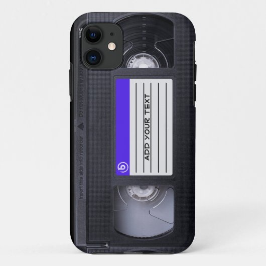 Coques Case-Mate iPhone D'amusement rétro VHS bande du cru 80s (Dos)