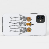 Coques Case-Mate iPhone Dancing Skeleton Citrouille Head Funny Halloween (Dos (Horizontal))