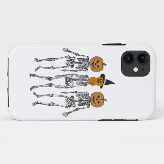 Coques Case-Mate iPhone Dancing Skeleton Citrouille Head Funny Halloween (Dos (Horizontal))