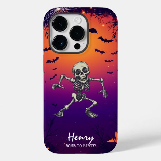 Coques Case-Mate iPhone Dancing Skeleton - Vibes Éffrayantes toute l'année (Verso)