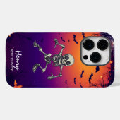Coques Case-Mate iPhone Dancing Skeleton - Vibes Éffrayantes toute l'année (Verso (horizontal))