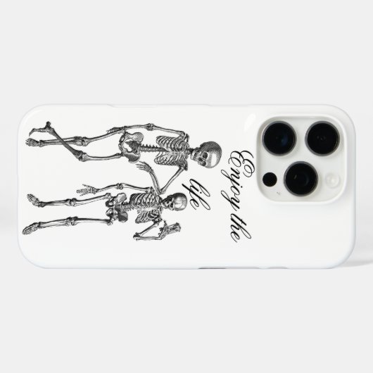 Coques Case-Mate iPhone Dancing Skeletons Illustration (Verso (horizontal))
