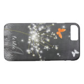 Coques Case-Mate iPhone Dandelion mignon Glittery (Dos (Horizontal))