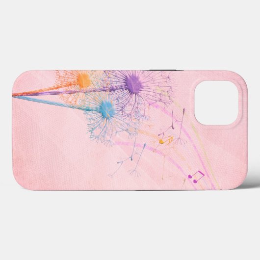 Coques Case-Mate iPhone Dandelion Seeds and Music Notes (Verso (horizontal))