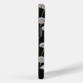 Coques Case-Mate iPhone Dandelions Fluffés Sur Noir (Verso / Droite)
