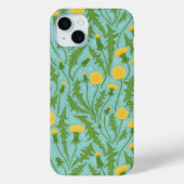 Coques Case-Mate iPhone Dandelions, vert, jaune et bleu (Verso)