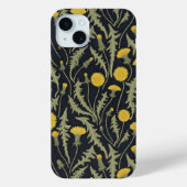 Coques Case-Mate iPhone Dandelions, vert, jaune et noir (Verso)