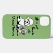 Coques Case-Mate iPhone Dandie Dinmont Terriers (Verso (horizontal))