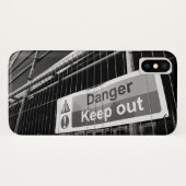 Coques Case-Mate iPhone Danger Ne pas fermer le panneau (Dos (Horizontal))