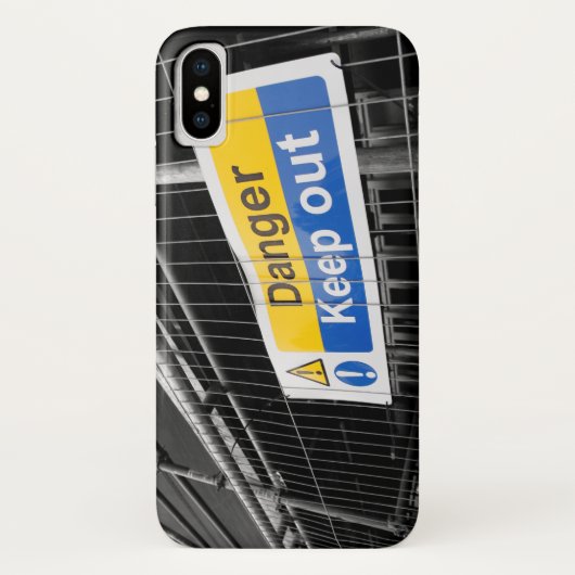 Coques Case-Mate iPhone Danger Ne pas fermer le panneau (Dos)