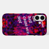 Coques Case-Mate iPhone Dans l'enfer (Verso (horizontal))