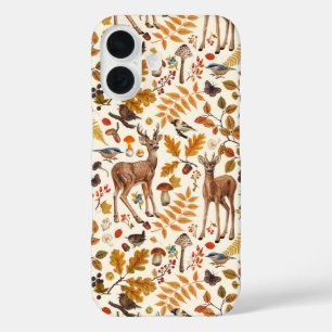 Coques iPhone 16 Dans les bois / Cerf d'automne sur le blanc