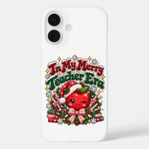Coques iPhone 16 Dans Mon Ère de Professeur Joyeux Noël Apple Perso