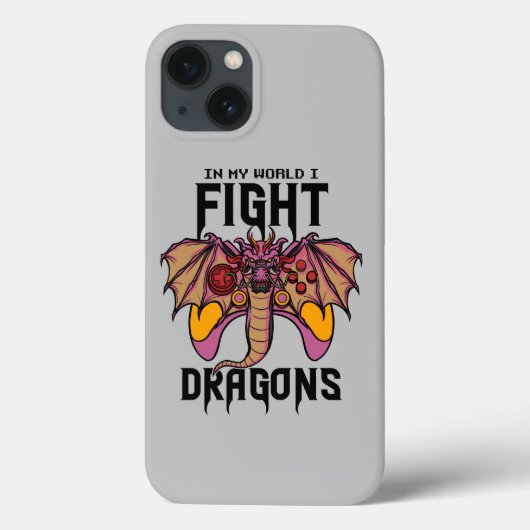 Coques Case-Mate iPhone Dans Mon Monde, Je Lutte Contre Les Dragons (Verso)
