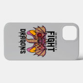 Coques Case-Mate iPhone Dans Mon Monde, Je Lutte Contre Les Dragons (Verso (horizontal))