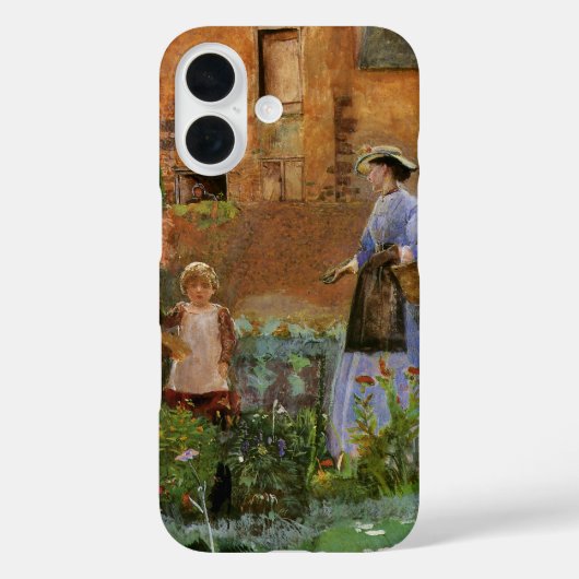 Coques Case-Mate iPhone Dans un jardin à Cookham par George John Pinwell (Verso)