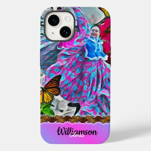 Coques Case-Mate iPhone Danse avec Fleurs et Papillons PV01 (Verso)