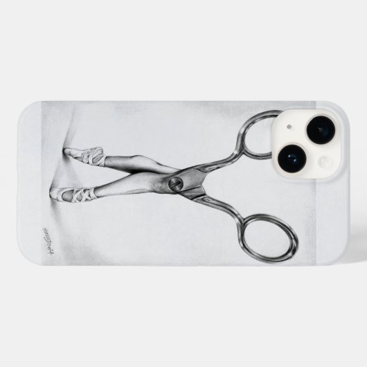 Coques Case-Mate iPhone Danse Ballet Ciseaux Ballerina Surreal Elegant (Verso (horizontal))