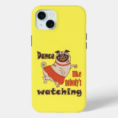 Coques Case-Mate iPhone Danse comme personne ne regarde poule Carlin chien (Verso)