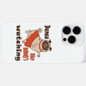 Coques Case-Mate iPhone Danse comme personne ne regarde poule Carlin chien (Verso (horizontal))