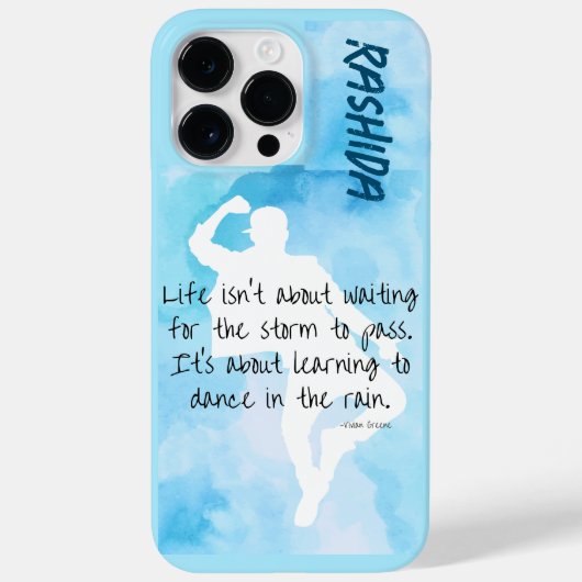 Coques Case-Mate iPhone Danse dans la pluie Vivian Greene Citation (Verso)