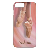 Danse de ballet en rose avec nom personnalisé