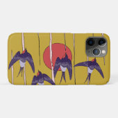 Coques Case-Mate iPhone Danse des hirondelles (Dos (Horizontal))