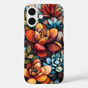 Coques iPhone 16 Danse florale brûlée